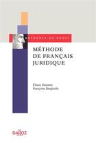 Couverture du livre « Le français juridique » de Francoise Dargirolle et Eliane Damette aux éditions Dalloz