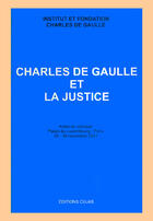 Couverture du livre « Charles de gaulle et la justice » de  aux éditions Cujas