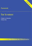 Couverture du livre « Sur la nature » de Parmenide aux éditions Editions Du Cenacle