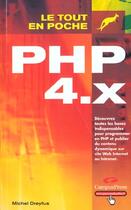 Couverture du livre « Php 4.X » de Michel Dreyfus aux éditions Informatique Professionnelle