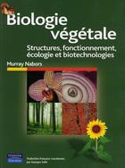 Couverture du livre « Biologie végétale » de Nabors Muray aux éditions Pearson