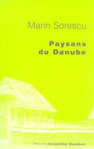 Couverture du livre « Paysans du danube » de Marin Sorescu aux éditions Jacqueline Chambon