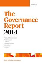 Couverture du livre « The Governance Report 2014 » de The Hertie School Of Governance aux éditions Oup Oxford