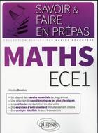 Couverture du livre « Mathematiques ece1 » de Damien Nicolas aux éditions Ellipses