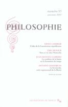 Couverture du livre « Revue philosophie minuit t.95 » de  aux éditions Minuit