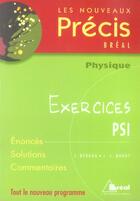 Couverture du livre « Nouveau précis exercices physique psi » de Goulley Bergua aux éditions Breal