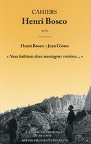 Couverture du livre « Henri Bosco - Jean Giono. 