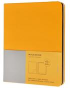 Couverture du livre « Étui slim ipad 3/4 jaune orangé + bloc notes jaune orangé » de Moleskine aux éditions Moleskine Papet