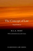 Couverture du livre « The Concept of Law » de Hart Hla aux éditions Oup Oxford