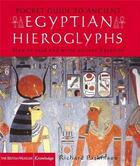 Couverture du livre « Pocket guide to ancient egyptian hieroglyphs » de Richard Parkinson aux éditions British Museum