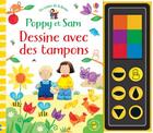 Couverture du livre « Poppy et Sam : dessine avec des tampons » de Heather Amery et Stephen Cartwright aux éditions Usborne