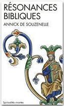 Couverture du livre « Résonances bibliques » de Annick De Souzenelle aux éditions Albin Michel