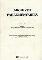 Couverture du livre « Archives parlementaires - tome c1 - vol01 » de  aux éditions Cnrs