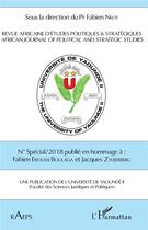 Couverture du livre « Revue africaine d'etudes politiques & strategiques - african journal of political and strategic stud » de  aux éditions L'harmattan