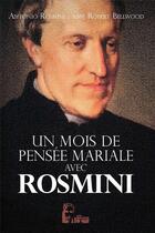 Couverture du livre « Un mois avec Antonio Rosmini » de Antonio Rosmini aux éditions R.a. Image