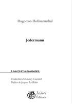 Couverture du livre « Jedermann » de Hofmannsthal Hugo Von aux éditions Isidore Conseil