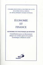 Couverture du livre « Économie et finance » de  aux éditions Mediaspaul