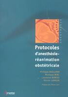 Couverture du livre « Protocole d anesthesie obstetricale » de Arnette aux éditions Arnette