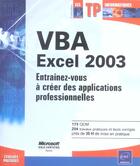 Couverture du livre « VBA Excel 2003 » de Henri Laugie aux éditions Eni