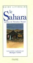 Couverture du livre « Le Sahara » de Jean-Louis Gouraud et Monique Verite aux éditions Favre