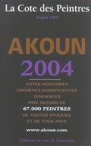 Couverture du livre « La Cote Des Peintres » de Jacky Akoun aux éditions Amateur