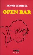 Couverture du livre « Open bar » de Benoit Schmider aux éditions Steinkis