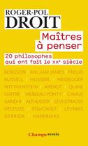 Couverture du livre « Maîtres à penser » de Roger-Pol Droit aux éditions Flammarion