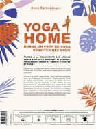 Couverture du livre « Yoga home : quand le prof de yoga s'invite chez vous ; 50 cartes en réalité augmentée pour pratiquer à la maison » de Anne Barbazanges aux éditions La Plage