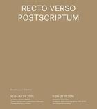 Couverture du livre « Recto verso, postscriptum » de Bernard Voita aux éditions Surfaces Utiles