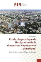 Couverture du livre « Etude diagnostique de l'integration de la dimension 