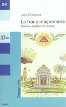 Couverture du livre « La franc-maconnerie » de Jack Chaboud aux éditions J'ai Lu