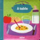 Couverture du livre « À table » de Sigrid Martinez aux éditions Philippe Auzou