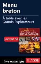 Couverture du livre « À table avec les Grands Explorateurs ; menu breton » de David Ducoin aux éditions Ulysse