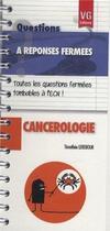 Couverture du livre « Questions reponses cancerologie » de T. Lerebour aux éditions Vernazobres Grego