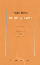 Couverture du livre « Pluie de Paris » de Andras Hevesi aux éditions Syrtes