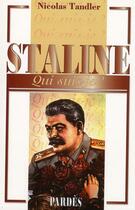 Couverture du livre « Staline » de Nicolas Tandler aux éditions Pardes