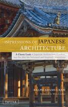 Couverture du livre « Impressions of japanese architecture » de Cram/Locher aux éditions Tuttle