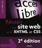 Couverture du livre « Réussir son site web avec XHTML et CSS » de Nebra Mathieu aux éditions Eyrolles