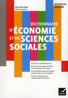 Couverture du livre « Dictionnaire d'économie et de sciences sociales » de Olivier Garnier et Jean-Yves Capul aux éditions Hatier