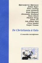Couverture du livre « De christiana à oslo » de  aux éditions Elan