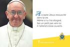 Couverture du livre « Pf075 - Carte Postale - Pape Francois -  Accepte Jesus Ressucite ... » de  aux éditions Satisfecit