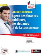 Couverture du livre « Concours commun agent des finances publiques, des douanes et concurrence ; catégorie C (édition 2015) » de  aux éditions Nathan