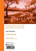 Couverture du livre « Le don du rien » de Jean Duvignaud aux éditions Teraedre