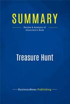 Couverture du livre « Summary: treasure hunt - review and analysis of silverstein's book » de  aux éditions Business Book Summaries