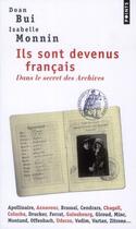 Couverture du livre « Ils sont devenus français » de Isabelle Monnin et Doan Bui aux éditions Points