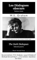Couverture du livre « Les dialogues obscurs » de William Sydney Graham aux éditions Black Herald Press