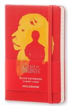 Couverture du livre « Game of Thrones - le trône de fer ; carnet de poche ligné » de  aux éditions Moleskine