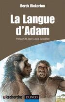 Couverture du livre « La langue d'Adam » de Derek Bickerton aux éditions Dunod