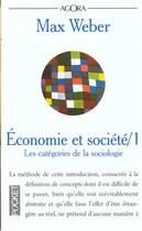 Couverture du livre « Economie Et Societe T.1 » de Max Weber aux éditions Pocket