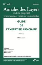 Couverture du livre « Guide de l'expertise judiciaire (2e édition) » de Michel Zavaro aux éditions Edilaix